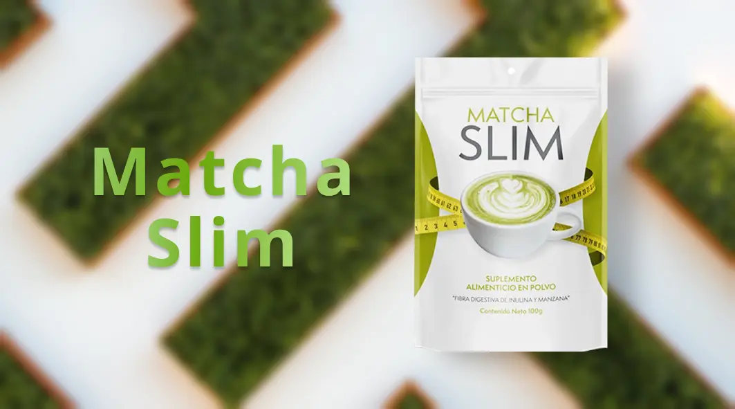 Matcha Slim natural supplement in green and white package